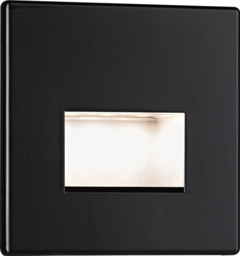 Edge Quadro, Innfelt, firkant, 2700 K, Sort