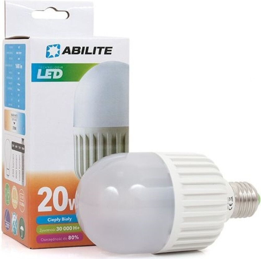 Abilite Bulb E27 Mango "Milky" Extra warm, 20W/230V 1600lm angle of the st. 270 ° (RETRO) M70 (5901583545887)
