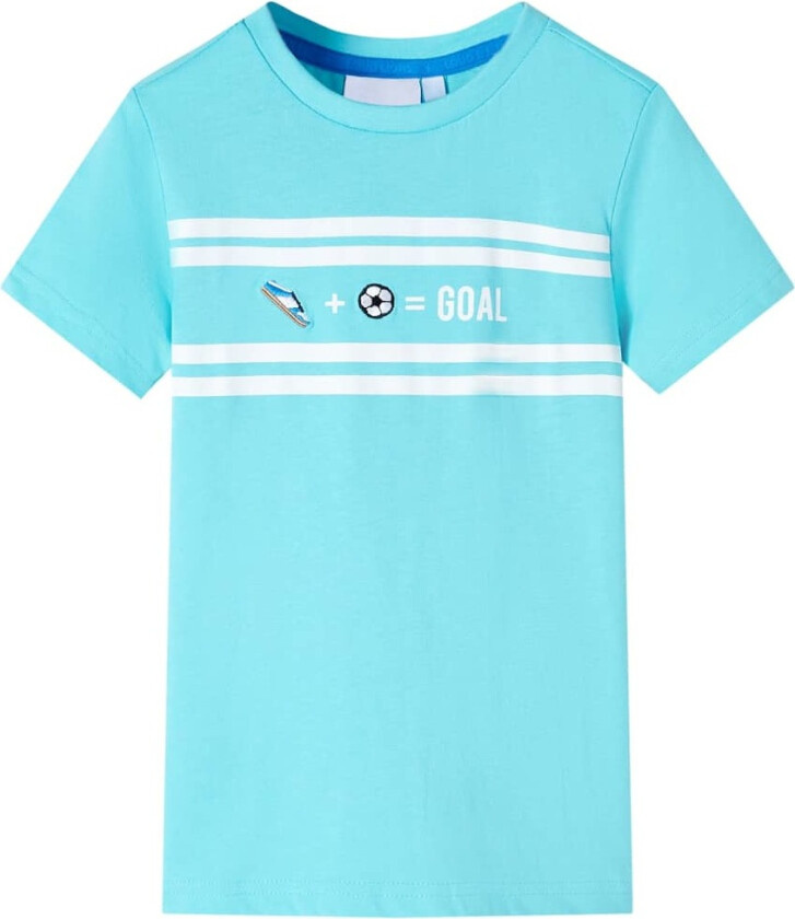 T-skjorte for barn aqua 140