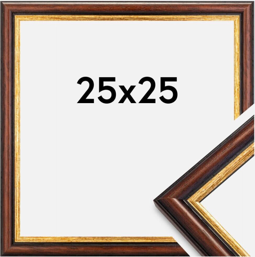 Ramme Siljan Akrylglass Brun 25x25 Cm