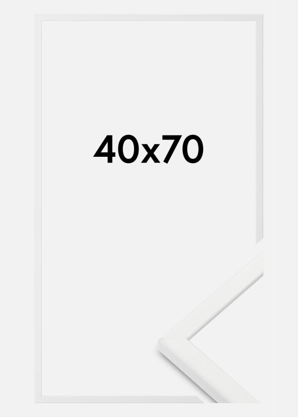 Ramme Kaspar Akrylglass Hvit 40x70 Cm