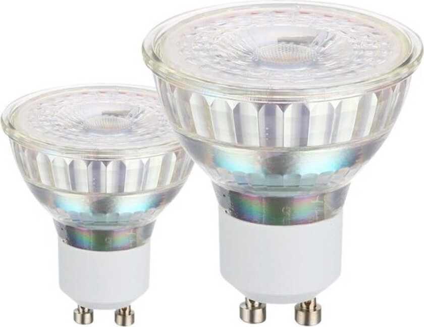 Eglo - LED-pære for søkelys - GU10 - 4.5 W (ekvivalent 50 W) - klasse F - hvitt lys - 4000 K (en pakke 2)