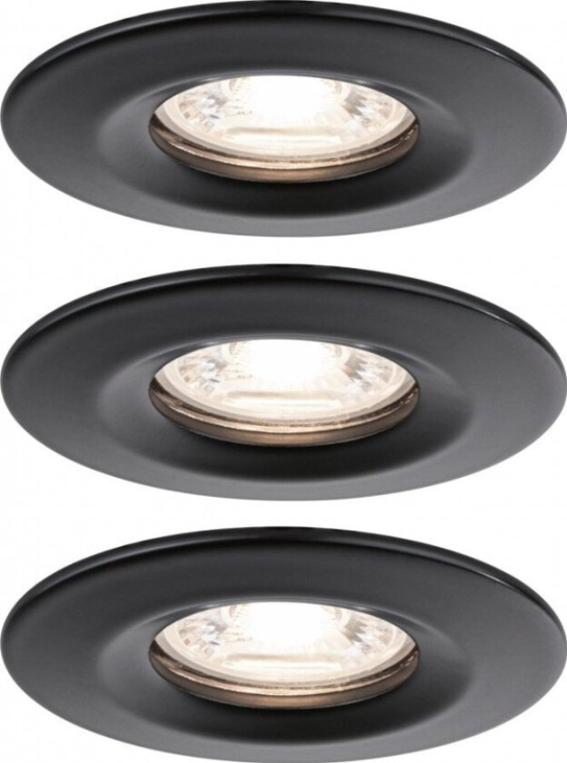 Nova mini Coin permanent LED 3x4W 310lm 2700K matt svart