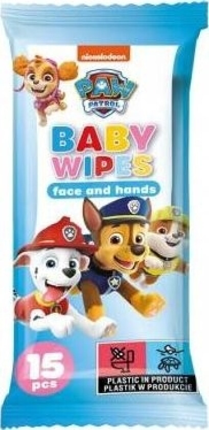 Paw Patrol våtservietter 15 stk