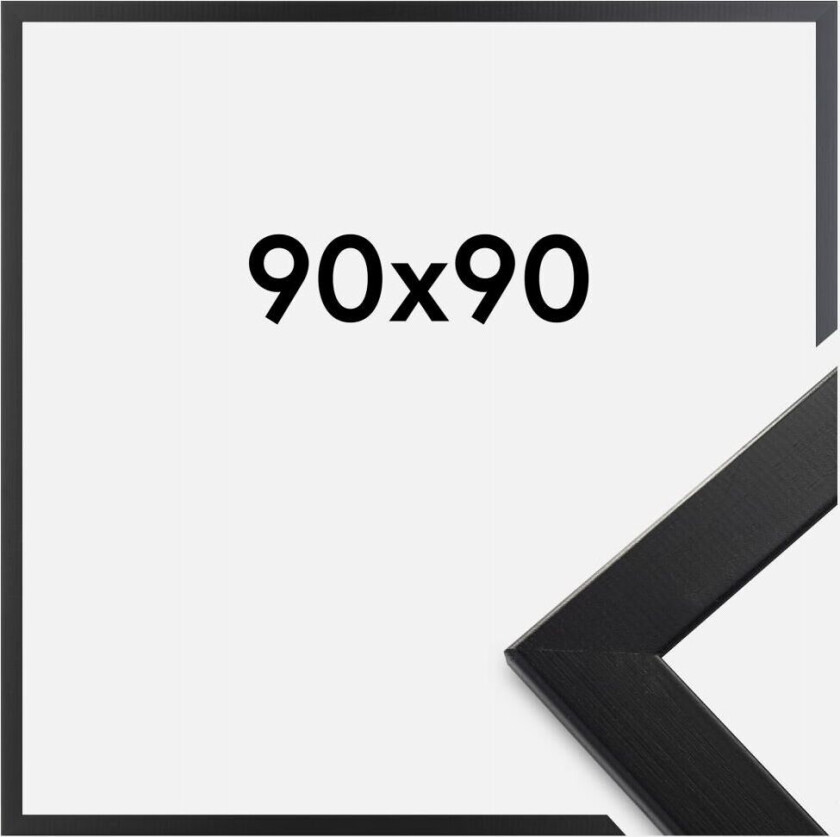 Ramme Trendline Akrylglass Svart 90x90 Cm