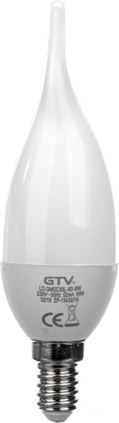 LED-pære SMD 2835 varmhvit E14 6W 220-240V AC 470lm (LD-SMGC30L-60)