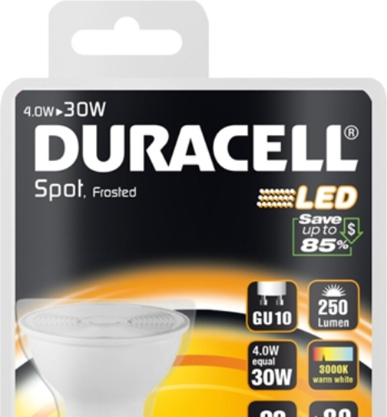 DU-S7051, 4 W, 30 W, GU10, A, 250 lm, 15000 timer