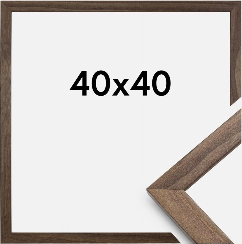 Ramme Stilren Valnøtt 40x40 Cm