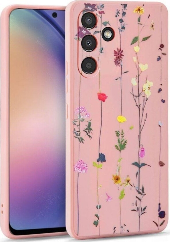 Samsung Galaxy A54 (5G) Tech-Protect Fleksibelt Plast Deksel - Garden Pink