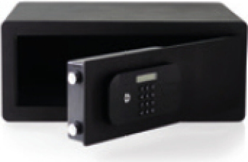 Yale YLFB/200/EB1, Bærbar safe, Sort, Kode, Fingeravtrykksleser, Nøkkel, 26,9 l, Gulv/vegg, 200 mm