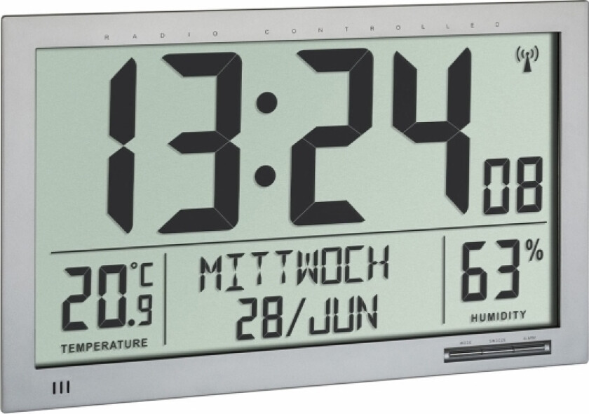 60.010529, Sølv, Inne hygrometer, Inne Termometer, Hygrometer, Termometer, Plastikk, 20 - 99%, -10 - 50 °C