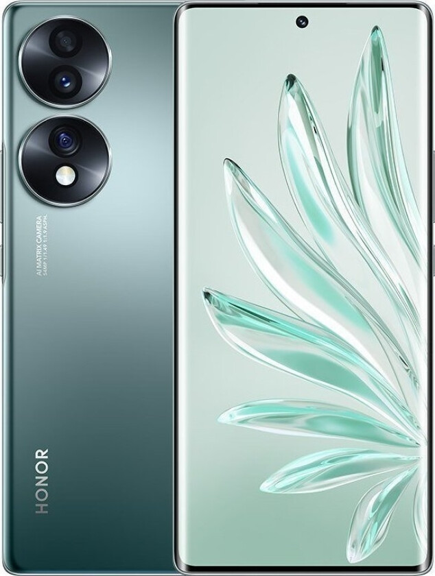 Honor 70, 16,9 cm (6.67"), 8 GB, 256 GB, 54 MP, Android 12, Grønn