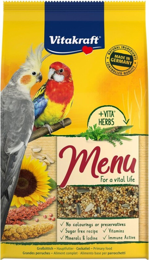 - Menu Vital for parakeets 1kg