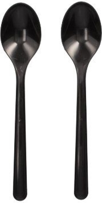 Papstar 96438, Engangsskje (kaffeskje), Polypropylen, Sort, 130 mm, 50 stykker