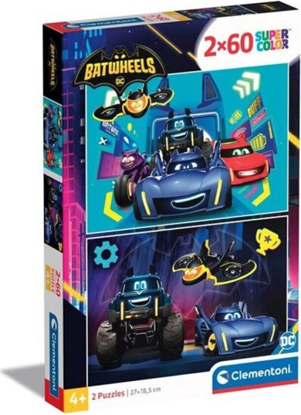 Supercolor Batwheels, 60 stk, tegneserier, 4 år