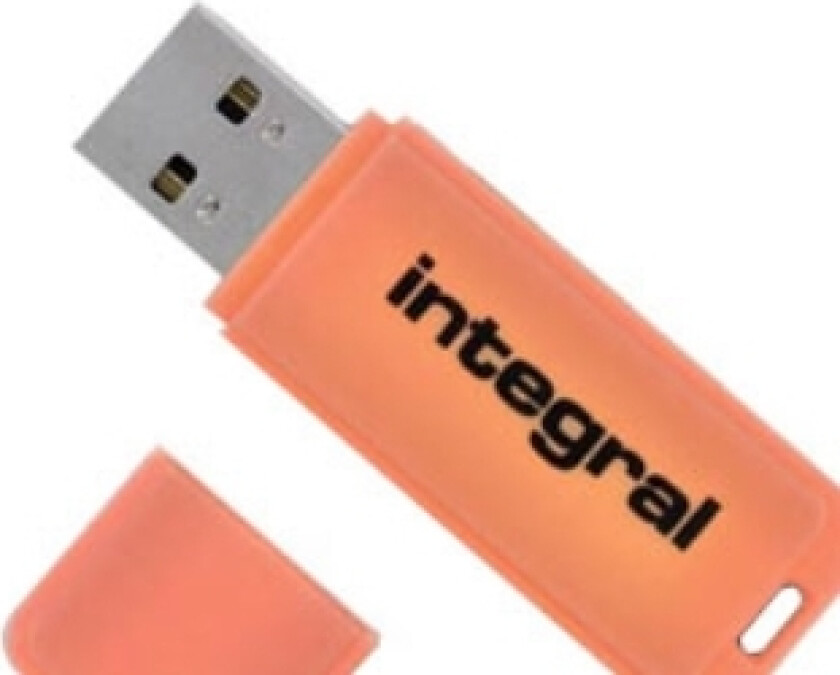 Integral 16GB USB3.0 DRIVE NEON ORANGE UP TO R-80 W-10 MBS USB-minnepenn USB Type-A 3.2 Gen 1 (3.1 Gen 1) Oransje