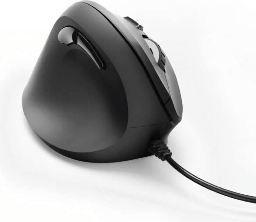 "EMC-500L" - Mus - ergonomisk - venstrehendt - optisk - 6 knapper - kablet - USB - svart