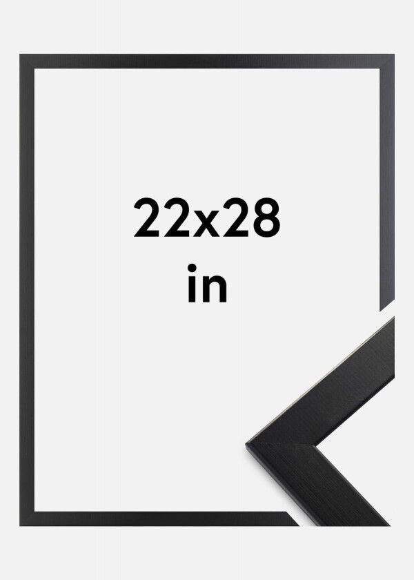 Ramme Trendline Akrylglass Svart 22x28 Inches (55,88x71,12 Cm)