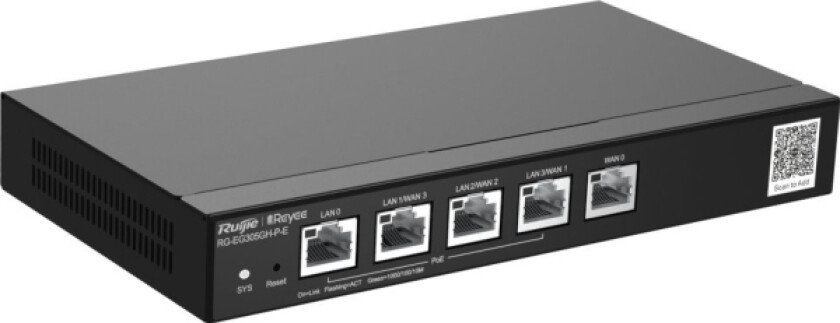 Ruter NET ROUTER 1000M 5PORT 4POE+/RG-EG305GH-P-E RUIJIE