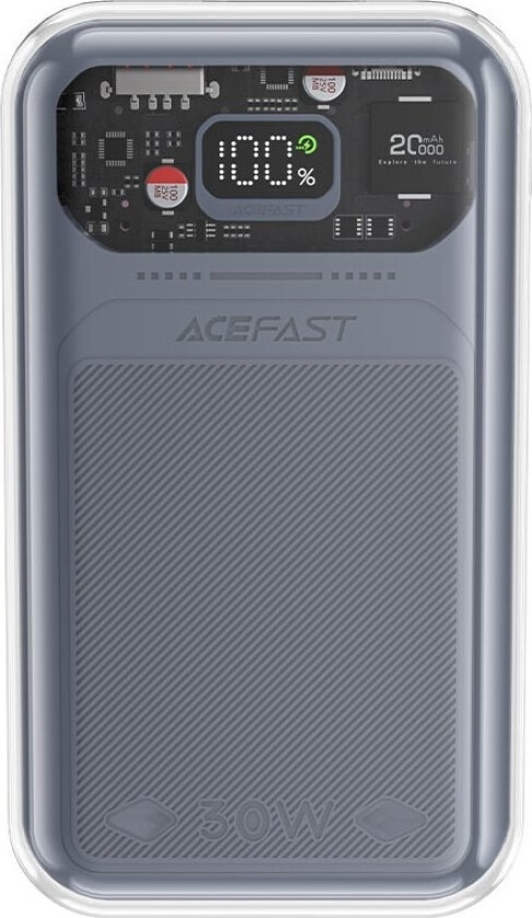 Powerbank Acefast Acefast powerbank 20000mAh Sparkling Series hurtiglading 30W grå (M2)