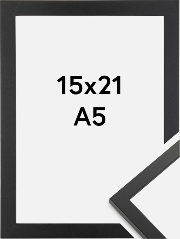 Ramme Trendy Akrylglass Svart 15x21 Cm (A5)