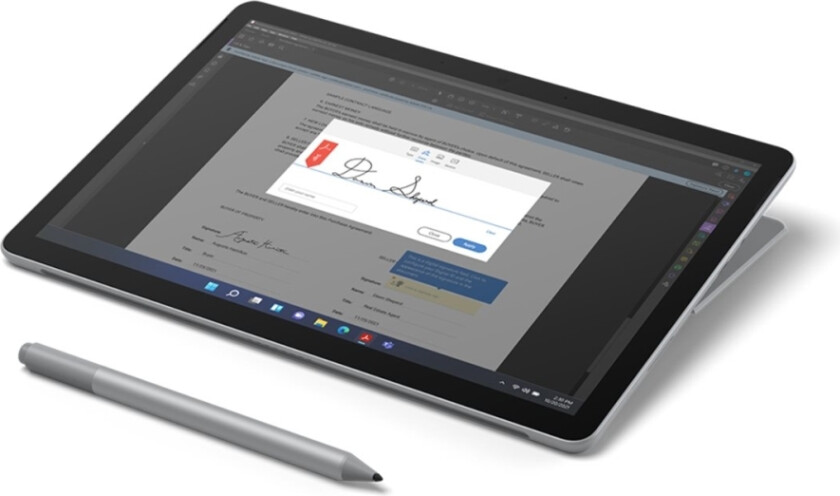 Surface Go 4 for Business - Nettbrett - Intel N-series - N200 / inntil 3.7 GHz - Win 10 Pro - UHD Graphics - 8 GB RAM - 64 GB SSD UFS - 10.5 berøringsskjerm 1920 x 1280 - NFC, Wi-Fi 6 - platina