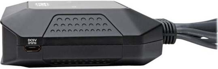 2-Port DisplayPort 1.1/USB KVM Switch with Audio/Video, Built-In Cables, USB Peripheral Sharing - KVM / lyd / USB-svitsj - 2 x KVM/lyd/USB