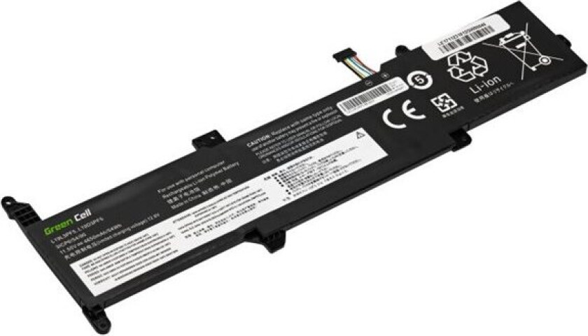 Green Cell - Batteri til bærbar PC (tilsvarer: Lenovo L19C3PF7, Lenovo L19D3PF5, Lenovo L19L3PF5) - litiumpolymer - 3-cellers - 4650 mAh