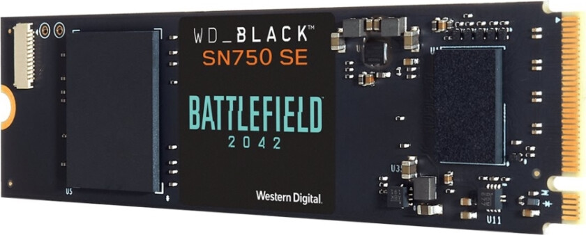 WD_BLACK SN750 SE WDBB9J5000ANC - Battlefield 2042 Bundle - SSD - 500 GB - intern - M.2 2280 - PCIe 4.0 (NVMe)
