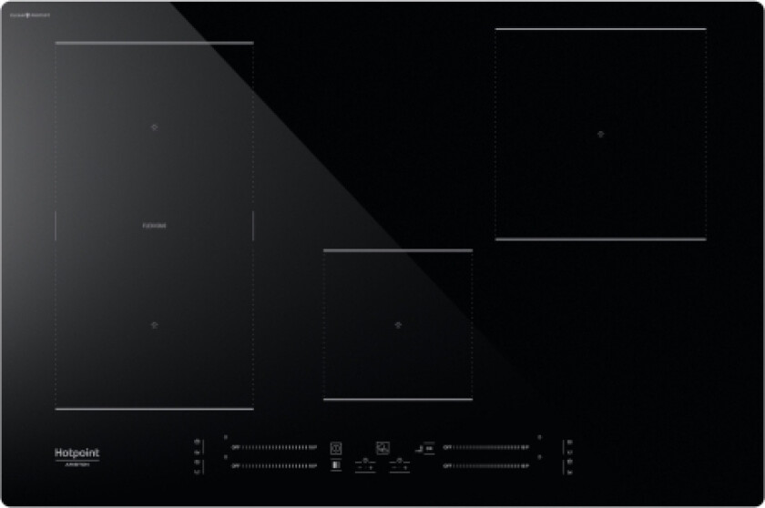 HS 1377C CPNE Black Built-in 77 cm Zone induction hob 4 zone(s)