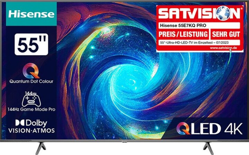 65" 4K UHD QLED TV 65E7KQ Pro