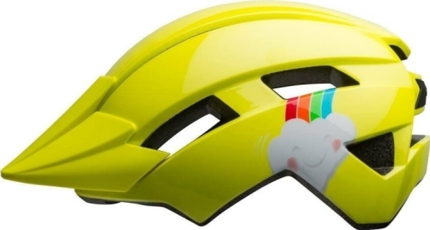 BELL Children's helmet BELL SIDETRACK II double rainbow gloss yellow size Universal (45-52 cm) (NEW)
