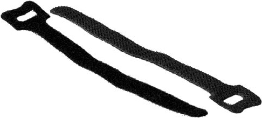 ACT CT4008 Buntebånd Buntebånd med borrelås Polypropylen (PP) Svart 20 stk(er) (CT4008)