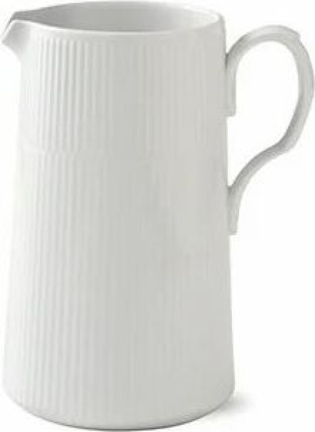 White Fluted kanne med hank 1,5 l