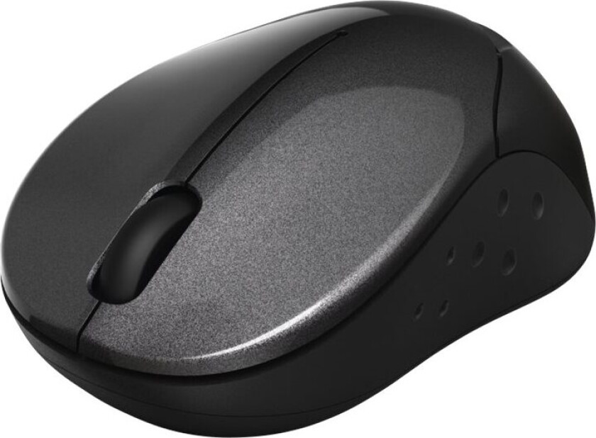 Mini "Pesaro 2.4" - Mus - optisk - 3 knapper - trådløs - 2.4 GHz - USB trådløs mottaker - antrasitt