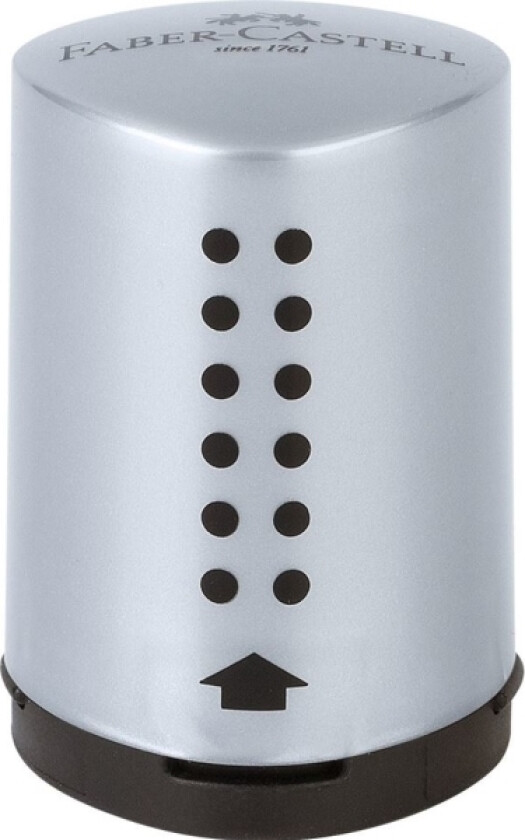 183700, Manuell blyantspisser, Svart, Sølv, Ambidekstriøs