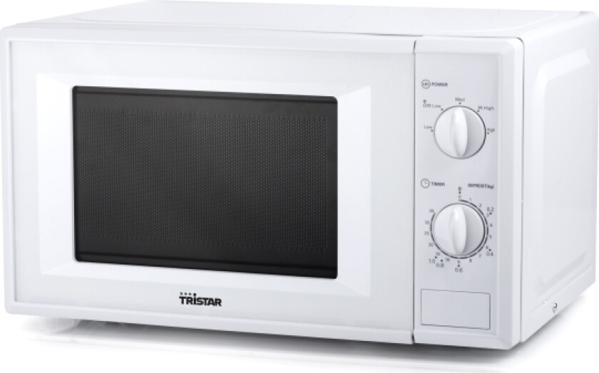 TriStar MW-2706, Benkeplate, 20 l, 700 W, Rotasjon, Hvit, 25,5 cm