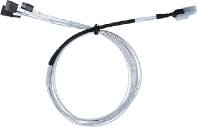 BlueLAN intern MiniSAS hybridkabel, passiv, Mini-SAS (SFF-8087) til 4x SATA rett til rett, impedans = 100 Ohm, opptil 3 Gbps datahastigheter, AWG30,