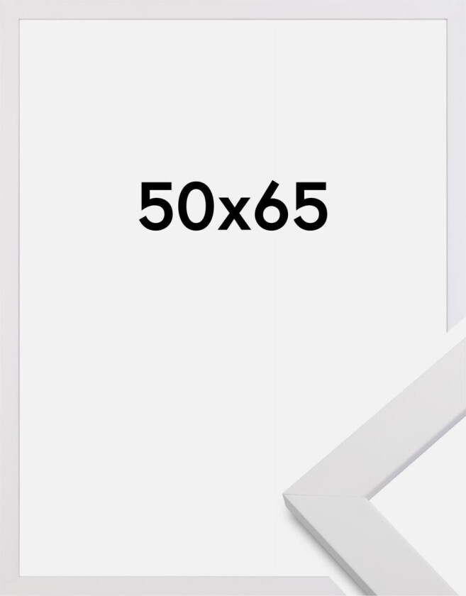 Ramme White Wood 50x65 Cm