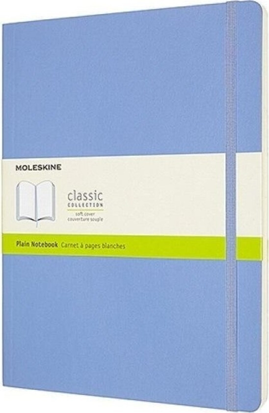 MOLESKINE notatbok A4 blank blå SC ca DIN A4 blank hortensia blå
