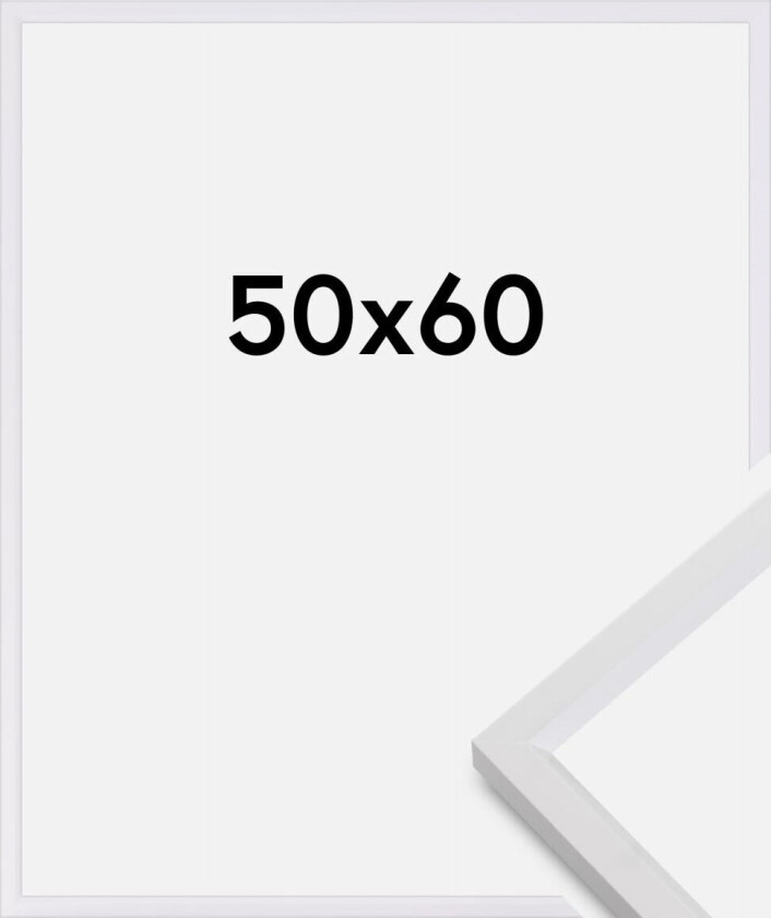 Ramme Steel Style Hvit 50x60 Cm