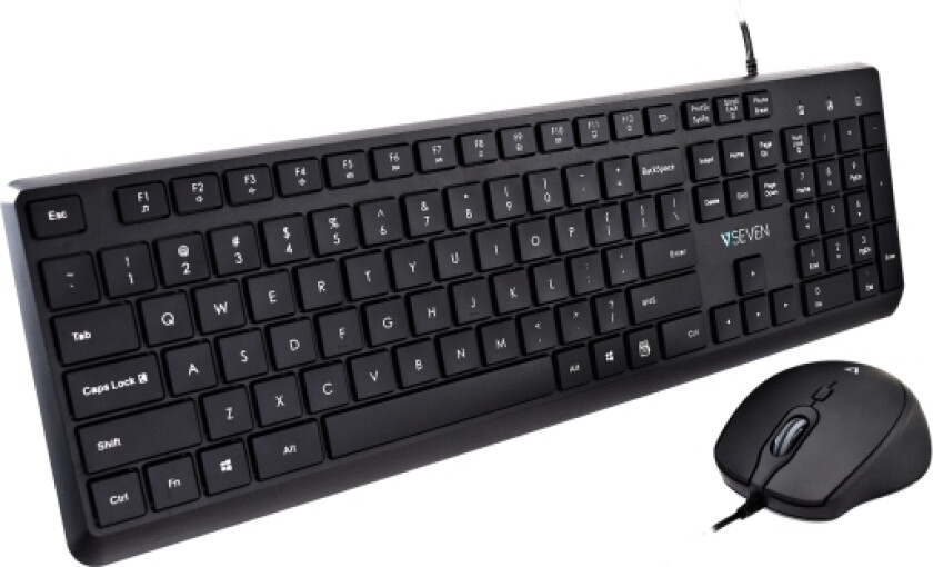 Tastatur og Mus V7 CKU350US Svart Qwerty US