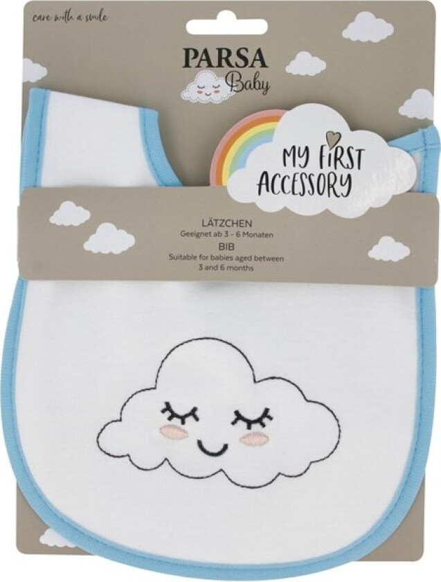 Smekke med sky. 3-6 måneder - Blå