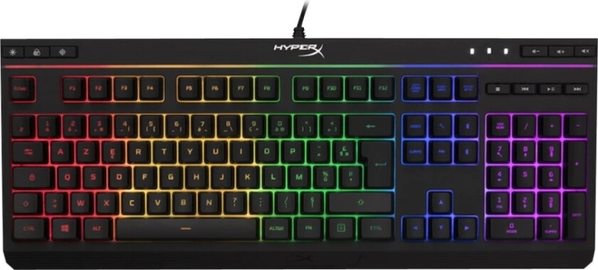 HyperX Alloy Core RGB - Tastatur - bakgrunnsbelyst - USB - QWERTY - Nordisk - svart