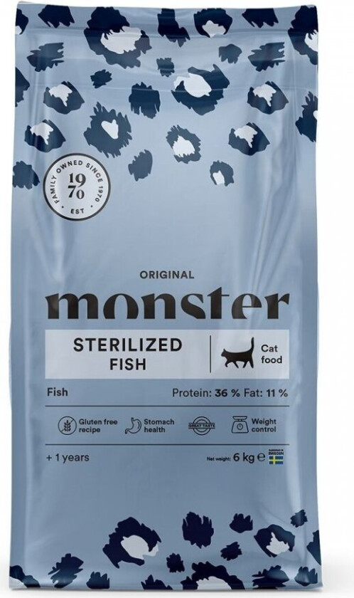 Monster Cat Original Sterilized Fish (6 kg)