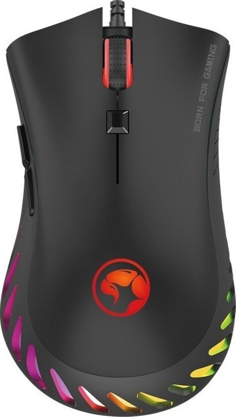 Marvo mus G985 mus, 10000DPI, optisk, 7 klasse, kablet USB, svart, spill, bakgrunnsbelyst