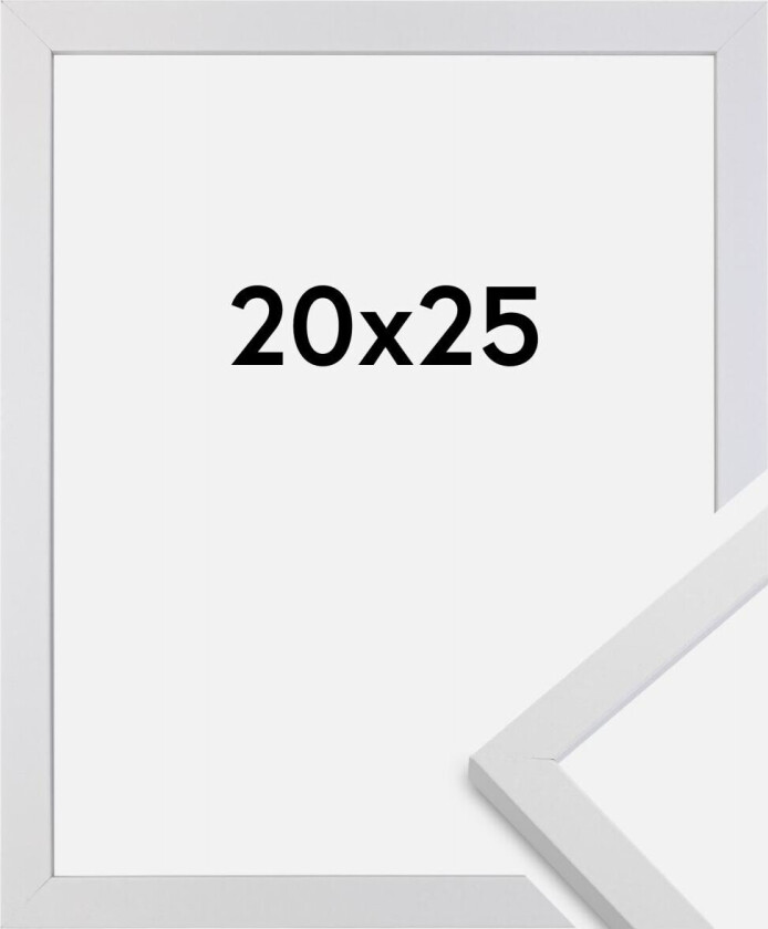 Ramme Trendy Akrylglass Hvit 20x25 Cm