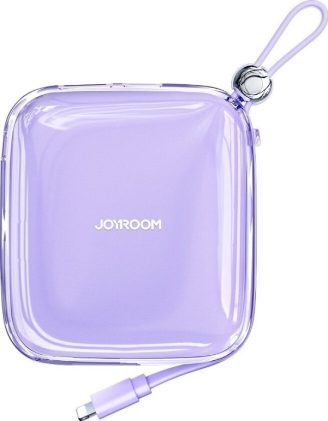 Jelly Series JR-L003 10000mAh 22,5W med innebygd Lightning-kabel lilla