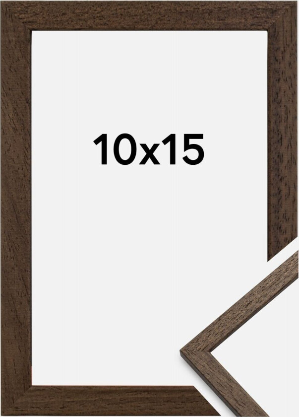 Ramme Edsbyn Akrylglass Valnøtt 10x15 Cm