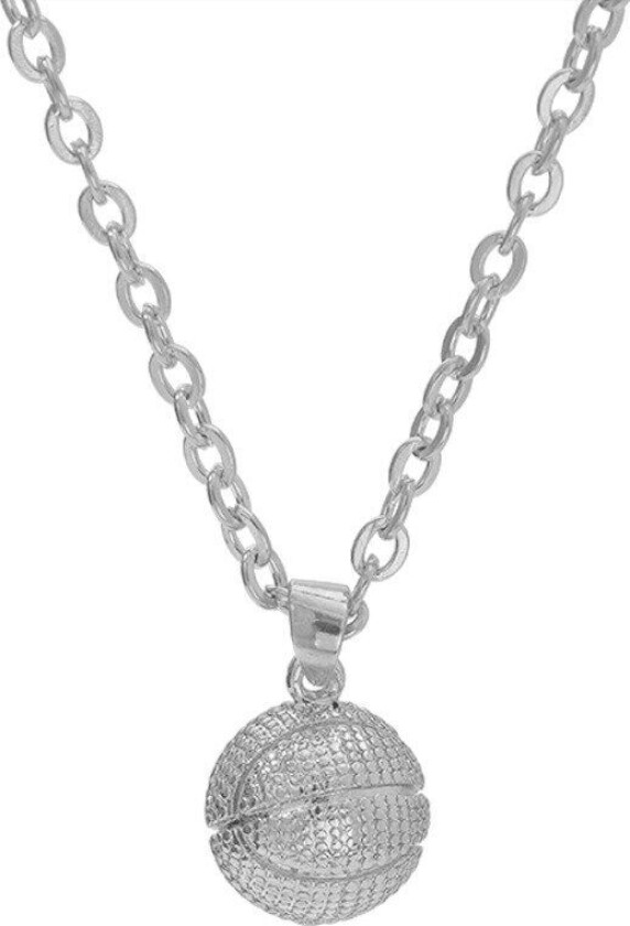 Basketball halskjede Sølv